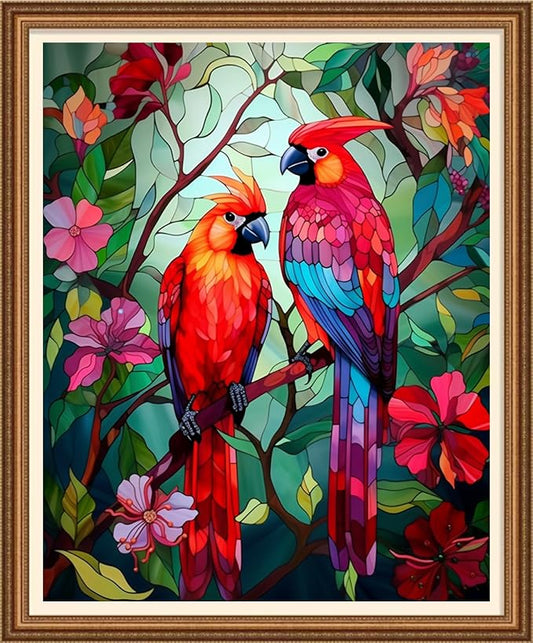 Disnesart Cross Stitch Stamped Full Embroidery Kits DIY 11CT Cotton Thread by Unknown