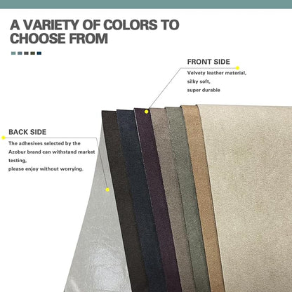 Azobur Velvet Rectangular Repair Patch, Self-Adhesive Flannel Fabric Patch - Image 3