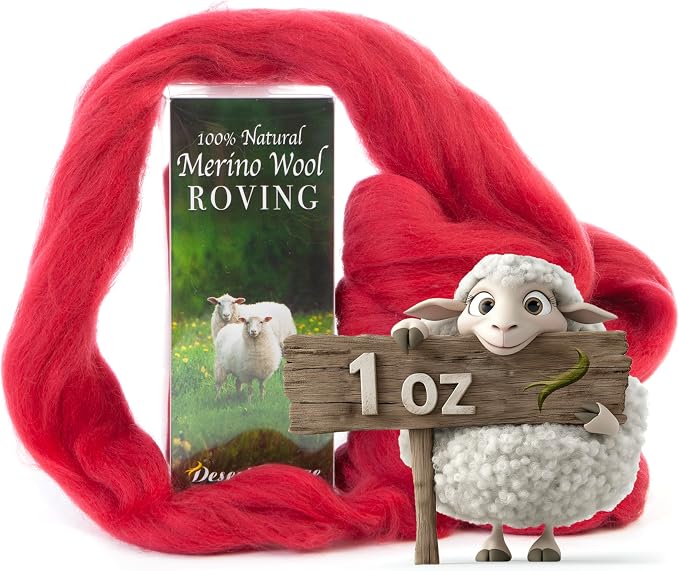 Desert Breeze Distributing 100% Natural Merino Wool Roving by DesertBreezeDistributing