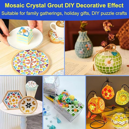 Mosaic Crystal Grout Kit with Scraper, Mosaic Crystal Sealant, Handmade - Image 7