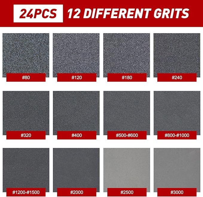 24 Pcs Sanding Sponge 180 Grit, Washable & Reusable Sanding Blocks - Image 3