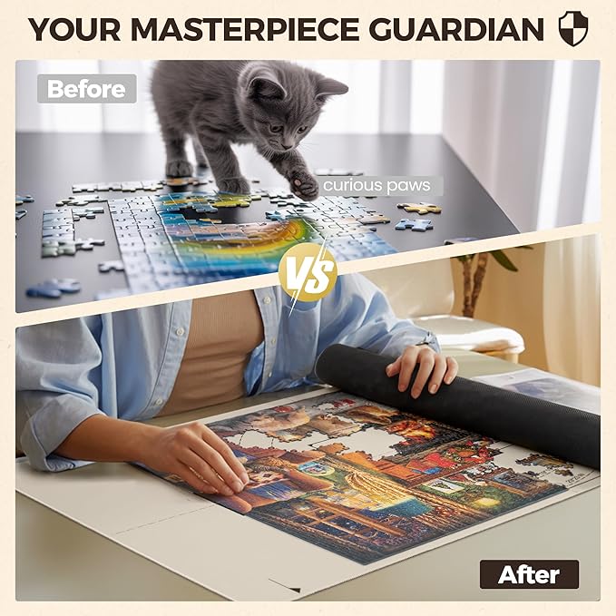 ropoda 1500 Pieces 46" x 26 "Puzzle Mat Roll Up, Puzzle Saver - Image 7