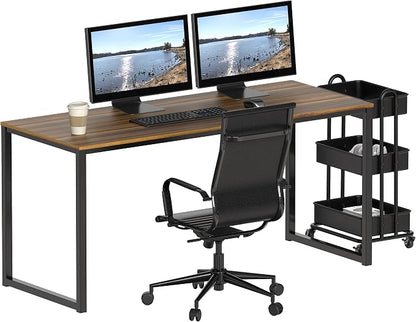 SHW Mission 55-Inch Home Office Computer Desk - Image 6