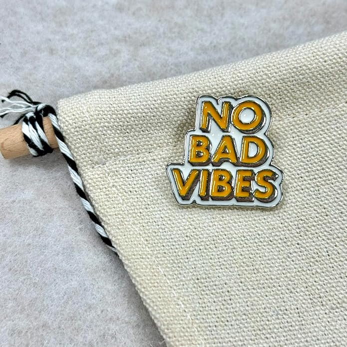 No Bad Vibes Brooch Pins Cartoon Enamel Pin Cute Metal Badges Learning - Image 5