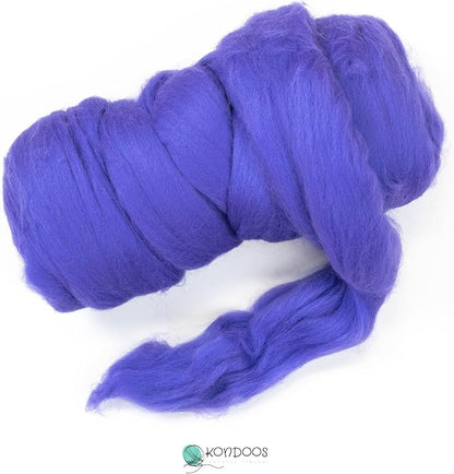 Kondoos Colored Natural Wool roving, 8 OZ. Best Wool - Image 2