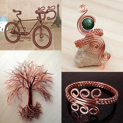 328 Feet Aluminum Craft Wire, 18 Gauge Copper Bendable Soft Metal Aluminum Wire - Image 3