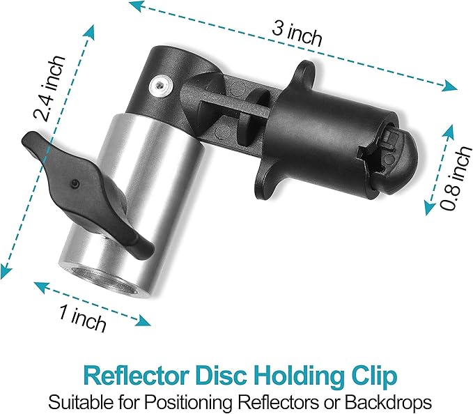 EMART 8.5FT Photography Green Screen Background Reflector Disc Holder Clip - Image 3