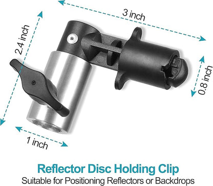 EMART 8.5FT Photography Green Screen Background Reflector Disc Holder Clip - Image 3