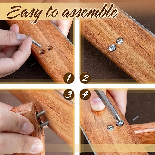 SAVINA Safety Ruler with Handle & Stainless Steel Edge - 13in Handmade Hardwood - Image 6