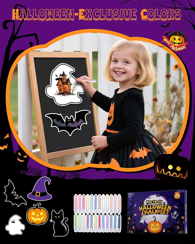NewFamily Halloween Dustless Chalk Set - Image 2