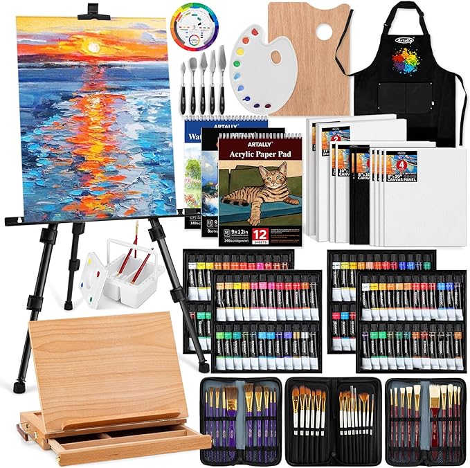 179Pcs Professional All-in-One Art Painting Kit by Unknown