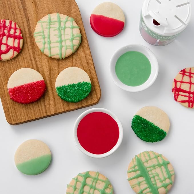 Sweets Indeed Dye Free Christmas Sprinkles – 2.75 oz 6-Cell Holiday Jar | Red - Image 5