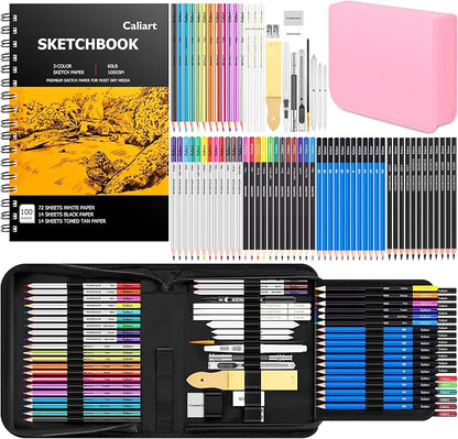 Caliart 176PCS Art Supplies Sketching Kit by Caliart