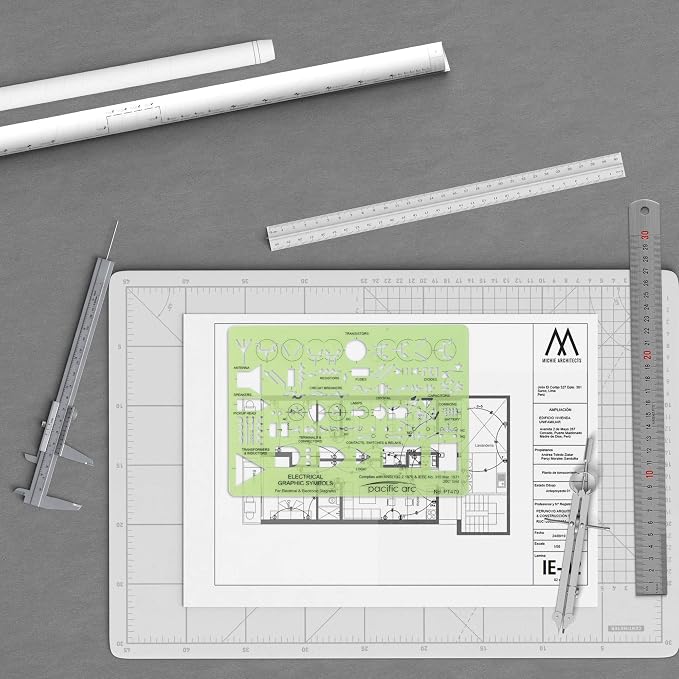 Pacific Arc Template: Electrical Graphic Symbols, 117 Openings 5" x 7" - Image 6
