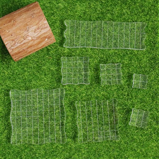4Pcs Clear Acrylic Stamp Blocks Set, Acrylic Stamping Blocks Tools Clear Stamps - Image 4