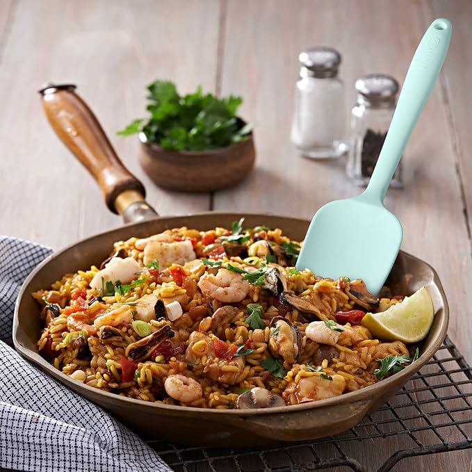 Silicone Spatula 3-piece Set, Ergonomic Handle High Heat-Resistant Spatulas - Image 3