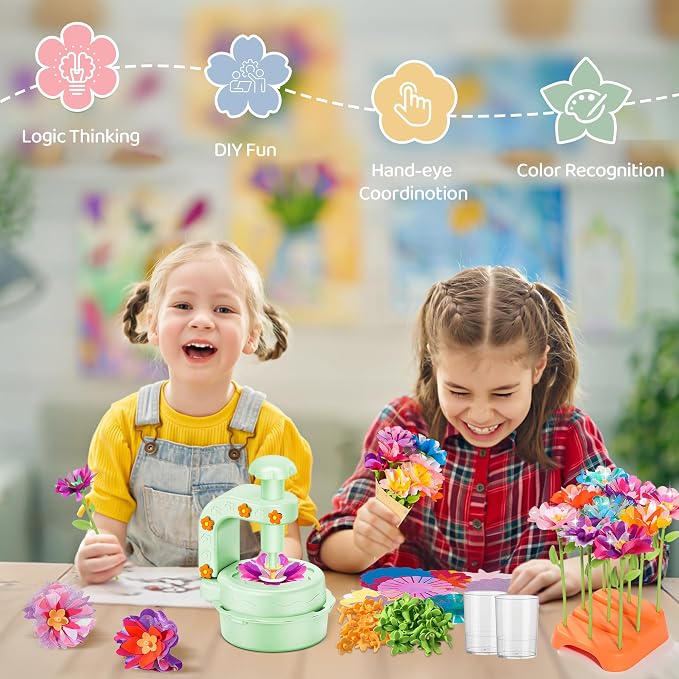 Fabric Flower Bouquets Toys, DIY Craft Kits - Image 4