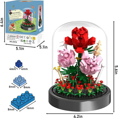 Flower Bouquet Building Kit, Forever Rose Decorated Flower - Image 6