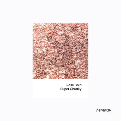 Hemway Glitter for Resin 100g Rose Gold Metallic Crystals for Epoxy Craft Super - Image 2