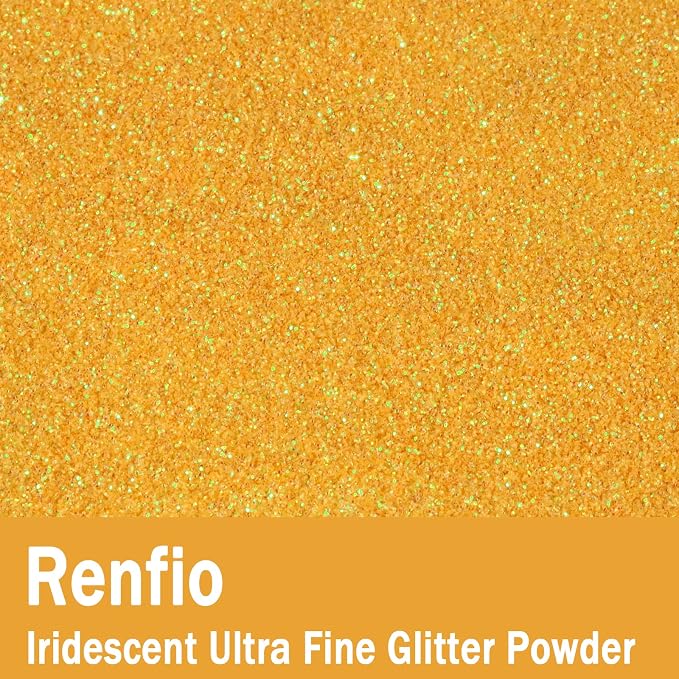 Renfio Iridescent Ultra Fine Glitter Powder Resin Supplies Glitters 1.94 Oz PET - Image 2