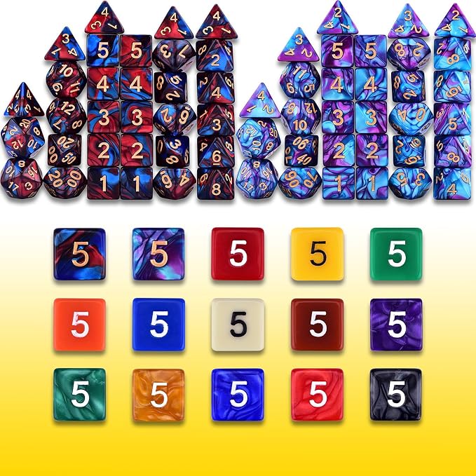 Extended Dice RPG Set 15 x 31 Polyhedral Dice - Image 2
