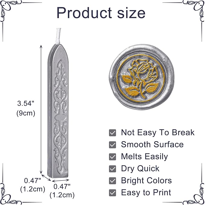 Yoption 12Pcs Sealing Wax Sticks - Image 3