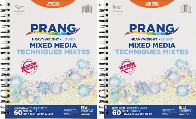 Prang Art Street Mixed Media Journal, 60 Sheets by Prang