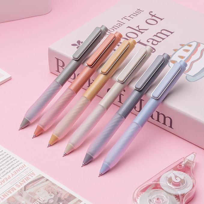 Gel Pens 0.5mm Point Pen Black Ink Smooth Writing Retractable Pen - Image 3