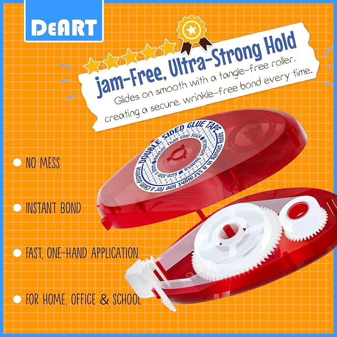Double Sided Tape Scrapbook Tape Roller, Adhesive Glue Runner, Scrapbooking - Image 5