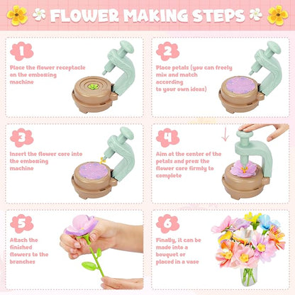 Fabric Flower Bouquets Toys, DIY Craft Kits Toys - Image 3