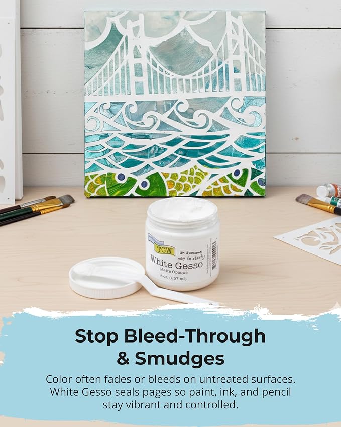 The Crafter's Workshop White Gesso Primer - Image 4