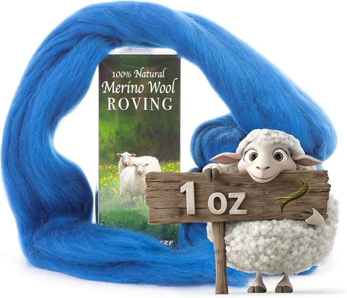 Desert Breeze Distributing 100% Natural Merino Wool Roving by DesertBreezeDistributing