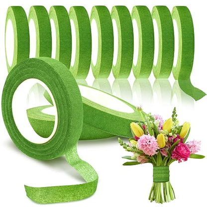 Max Shape 12 Rolls 1/2 Inch 30 Yard Floral Tapes by MaxShape
