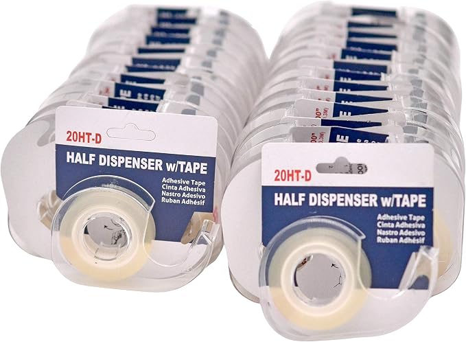 WOD OST20D Office Tape Clear Refill Rolls and Refillable Dispenser by WODTape
