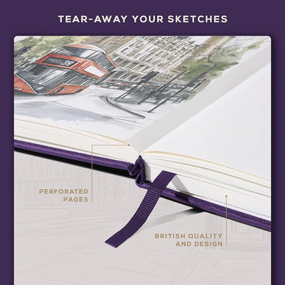 Beechmore Books A3 Sketchbook – 11.7x16.5 Premium Vegan Leather Bound Extra - Image 5