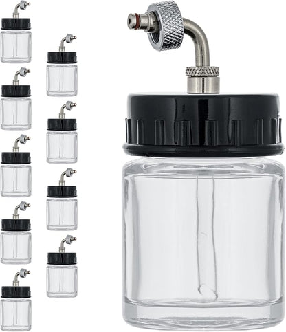 Master Airbrush Brand Box of 10-Each TB-007 Empty 3/4-Ounce, Glass Bottle by MasterAirbrush