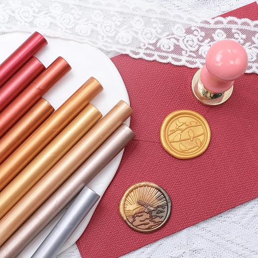 Champagne Gold Wax Seal Sticks, HOSEALING Glue Gun Wax Seal Sticks - Image 5