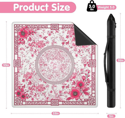 Mahjong Mat for Table 33x33 Inch, Noise-Reducing American Mahjong Mat, Mahjong - Image 5