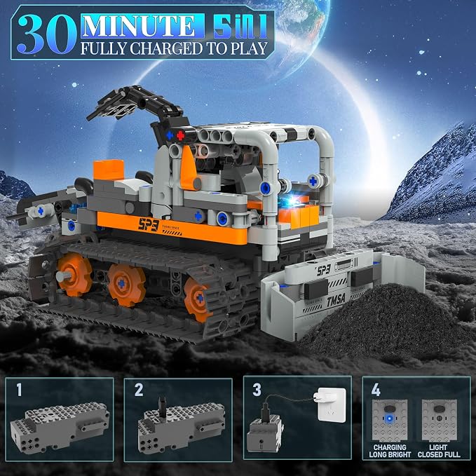 5in1 STEM Robot Building Kit for Kids 6-14+, APP & Remote Control STEM Robot - Image 5