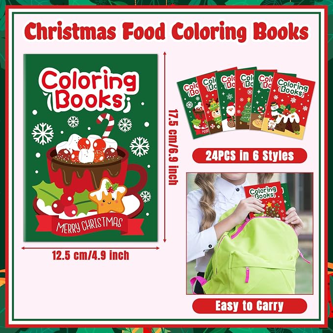 JAPBOR Christmas Food Coloring Books - Image 2