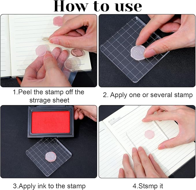 5pcs Acrylic Stamp Block, Acrylic Blocks - Image 4