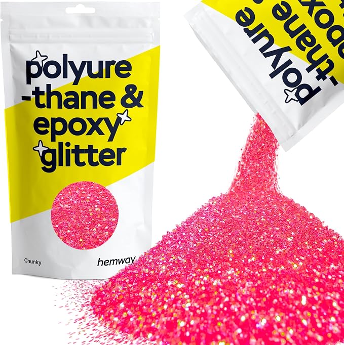 Hemway Polyurethane & Epoxy Resin Glitter 100g / 3.5oz Metallic Crystal Flake by Hemway