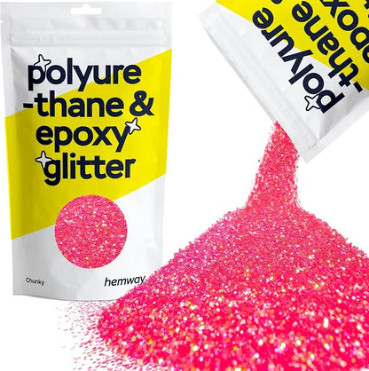 Hemway Polyurethane & Epoxy Resin Glitter 100g / 3.5oz Metallic Crystal Flake by Hemway