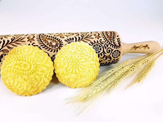 INDIAN embossing rolling pin by ALGISCRAFTS