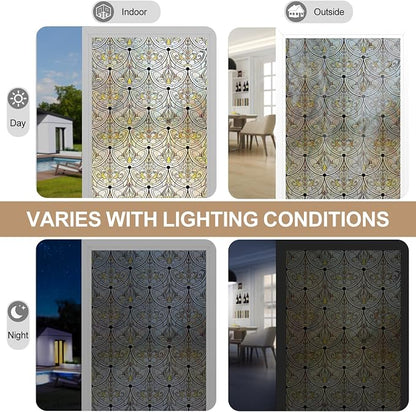 3D Stained Glass Window Film, Decorative Window Privacy Film - Image 6