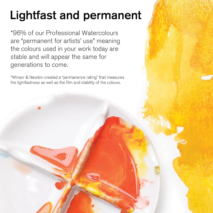 Winsor & Newton Professional Watercolor, 5ml Tube, Ivory Black - Image 5