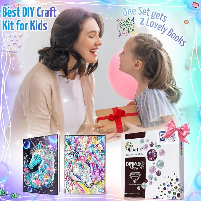 Unicorn Gifts for Girls 5 7 8 9 Year Old, Craft Kits for Kids Age 6 8 10 12 - Image 7