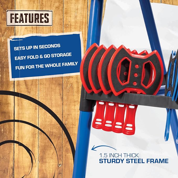 EastPoint Original Axe Throwing Game Set – Steel Frame Target - Image 3