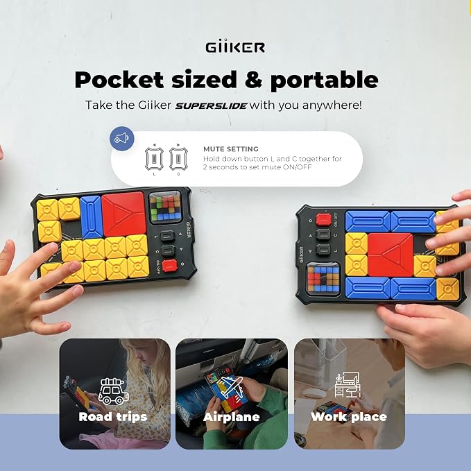 GiiKER Super Slide Puzzle Games, Original 500+ Challenges Brain Teaser Puzzle - Image 2