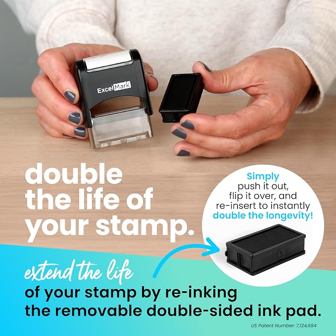 ExcelMark Custom Stamp – Clear & Crisp Impressions – Personalized Self-Inking - Image 6